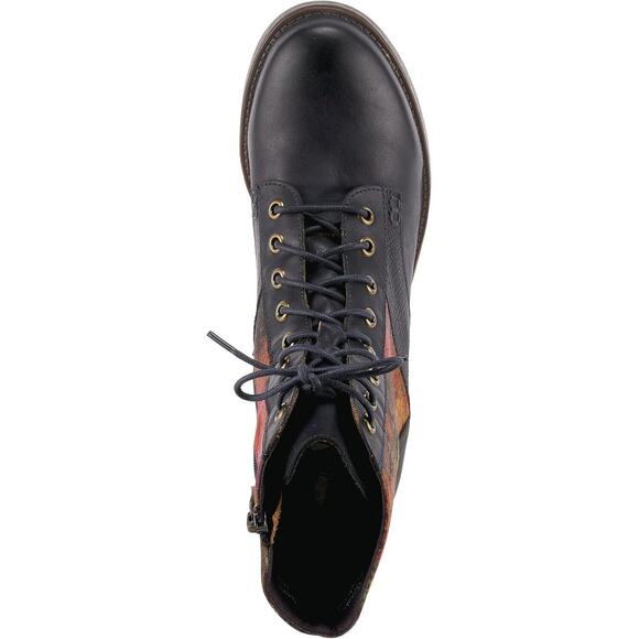 L'Artiste by Spring Step Womens Marty Leather Ankle Boots -- Navy Multi NEW - Picture 5 of 7